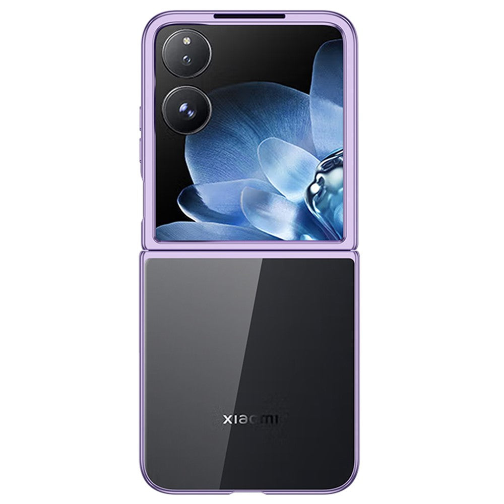 For Xiaomi Mix Flip 5G Case Electroplating Transparent PC Phone Cover
