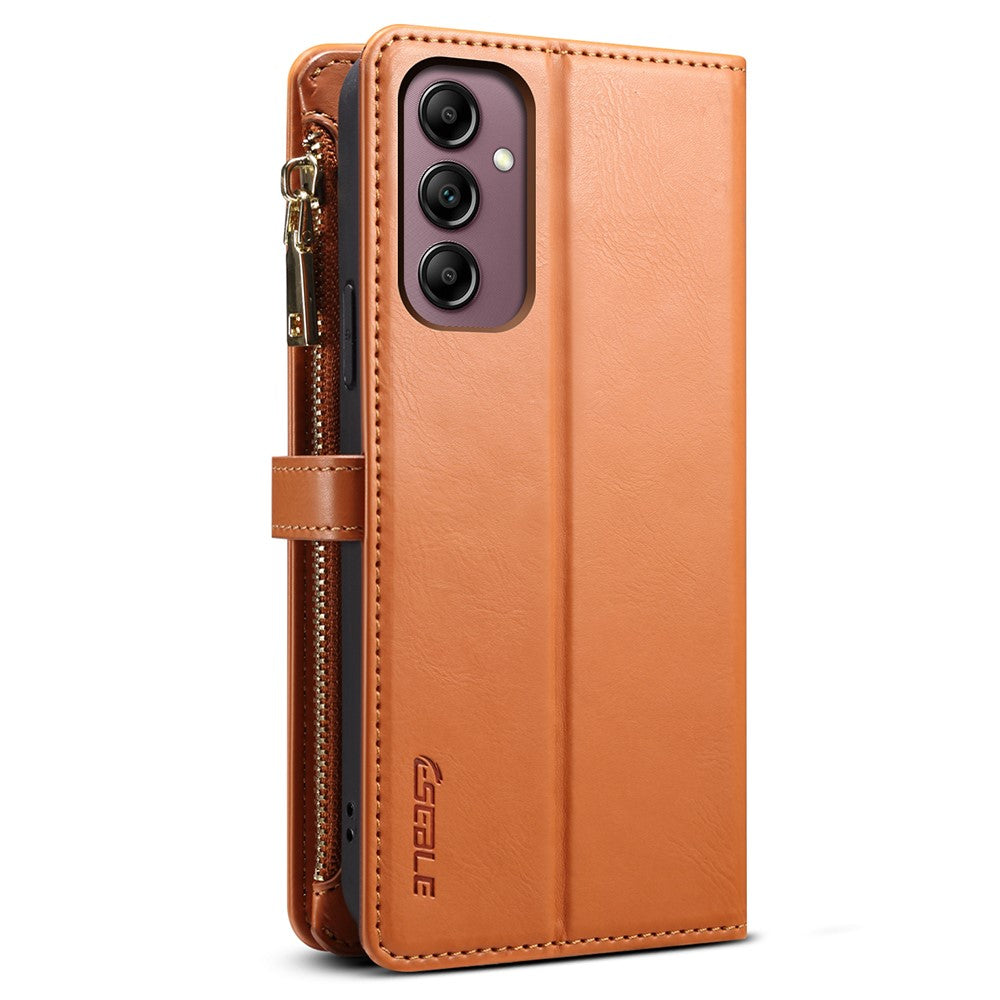 ESEBLE Galaxy Series For Samsung Galaxy A16 5G / A16 4G Case Leather Zipper Phone Cover RFID Blocking