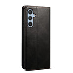 Til Samsung Galaxy A16 5G / A16 4G Etui Crazy Horse-tekstur Vokset Læderpung Stativ Cover