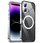 Til iPhone 16 cover kompatibel med MagSafe, metalramme, mat telefoncover