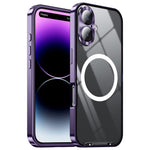 Til iPhone 16 cover kompatibel med MagSafe, metalramme, mat telefoncover
