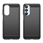 Til Samsung Galaxy A16 5G / A16 4G Cover Kulstofiber Tekstur TPU Børstet Telefoncover