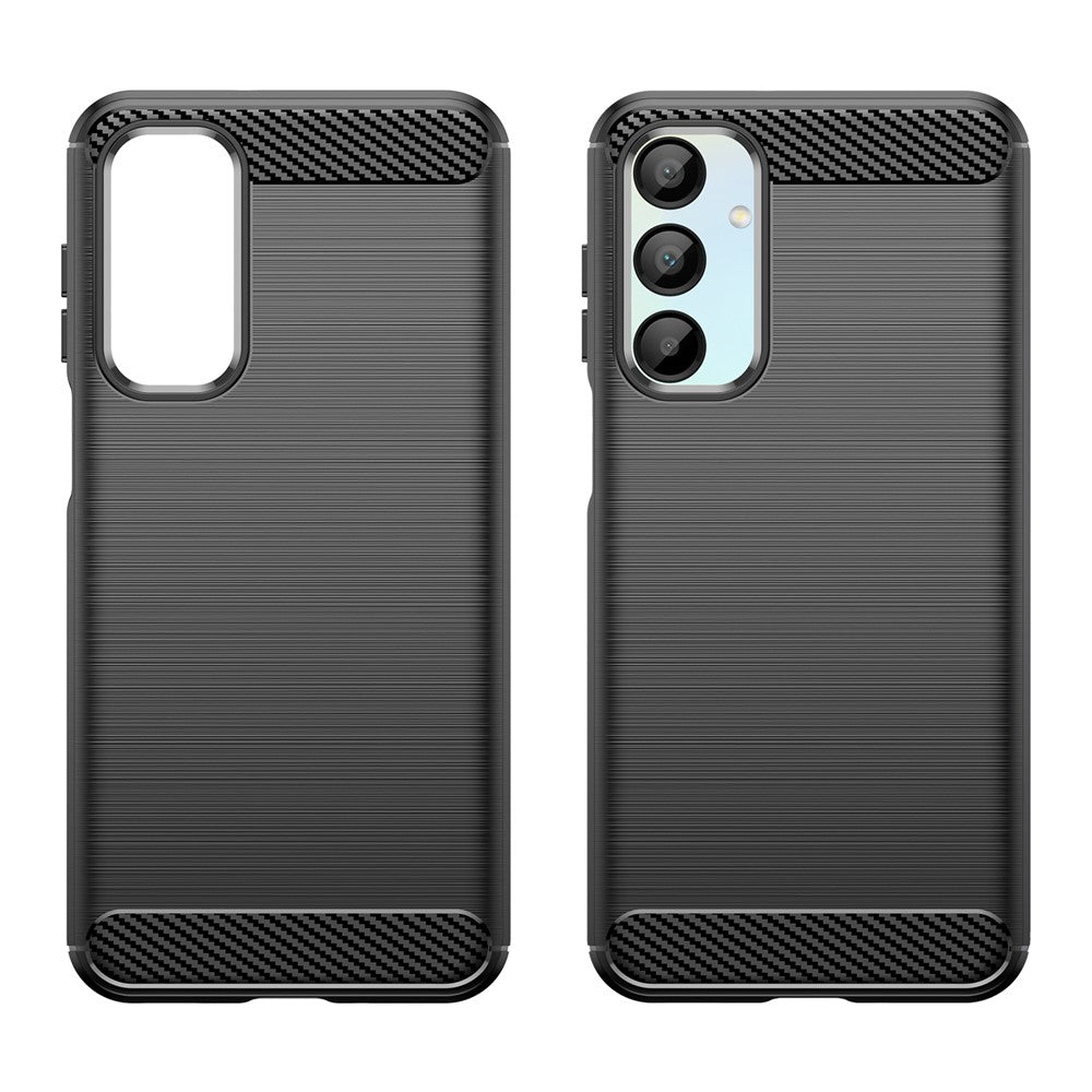 Til Samsung Galaxy A16 5G / A16 4G Cover Kulstofiber Tekstur TPU Børstet Telefoncover