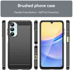 Til Samsung Galaxy A16 5G / A16 4G Cover Kulstofiber Tekstur TPU Børstet Telefoncover