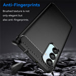 Til Samsung Galaxy A16 5G / A16 4G Cover Kulstofiber Tekstur TPU Børstet Telefoncover