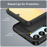Til Samsung Galaxy A16 5G / A16 4G Cover Kulstofiber Tekstur TPU Børstet Telefoncover
