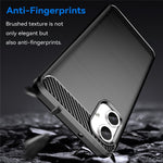 For Samsung Galaxy A06 4G Case Carbon Fiber Texture TPU Brushed Phone Cover