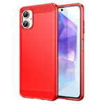 For Samsung Galaxy A06 4G Case Carbon Fiber Texture TPU Brushed Phone Cover