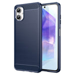 For Samsung Galaxy A06 4G Case Carbon Fiber Texture TPU Brushed Phone Cover