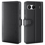 For OnePlus Nord 4 Case Genuine Split Leather Phone Cover with Wallet Stand