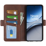 OnePlus Nord 4 Stativfodral Kalvstruktur Läder Plånboksfodral