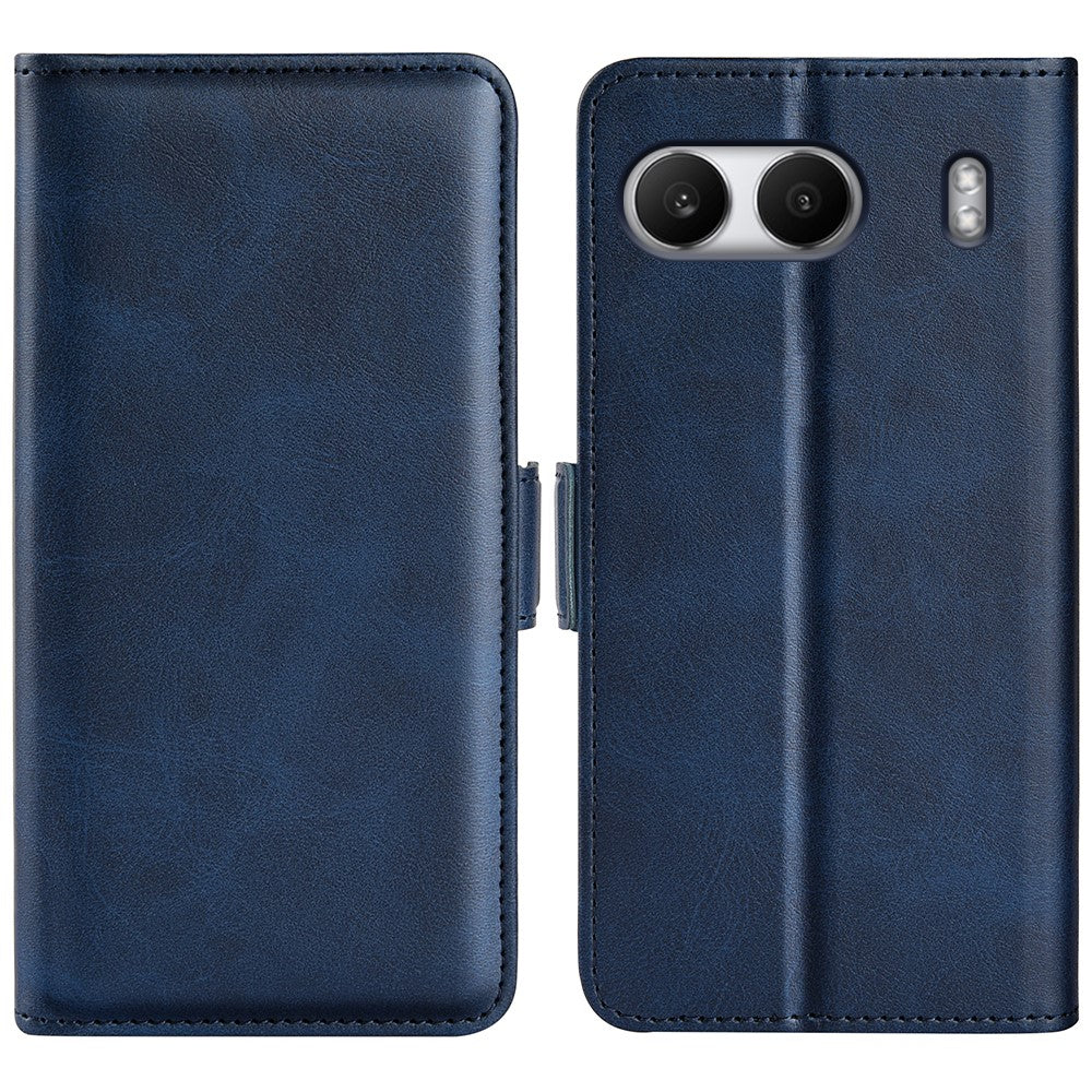 OnePlus Nord 4 Stativfodral Kalvstruktur Läder Plånboksfodral