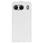 OnePlus Nord 4-skal med kortplatser, vertikalt fällbart läderfodral