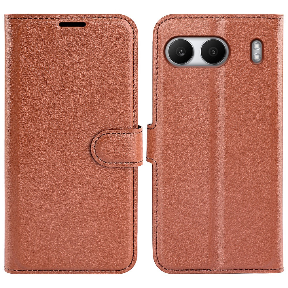 For OnePlus Nord 4 Case Litchi Texture Shockproof Leather Wallet Phone Cover