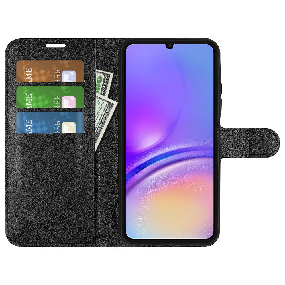 For Samsung Galaxy A06 4G Case Litchi Texture Shockproof Leather Wallet Phone Cover