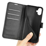 For Samsung Galaxy A06 4G Case Litchi Texture Shockproof Leather Wallet Phone Cover