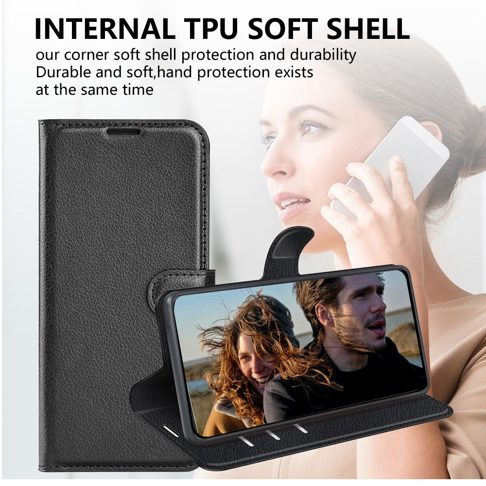 For Samsung Galaxy A06 4G Case Litchi Texture Shockproof Leather Wallet Phone Cover