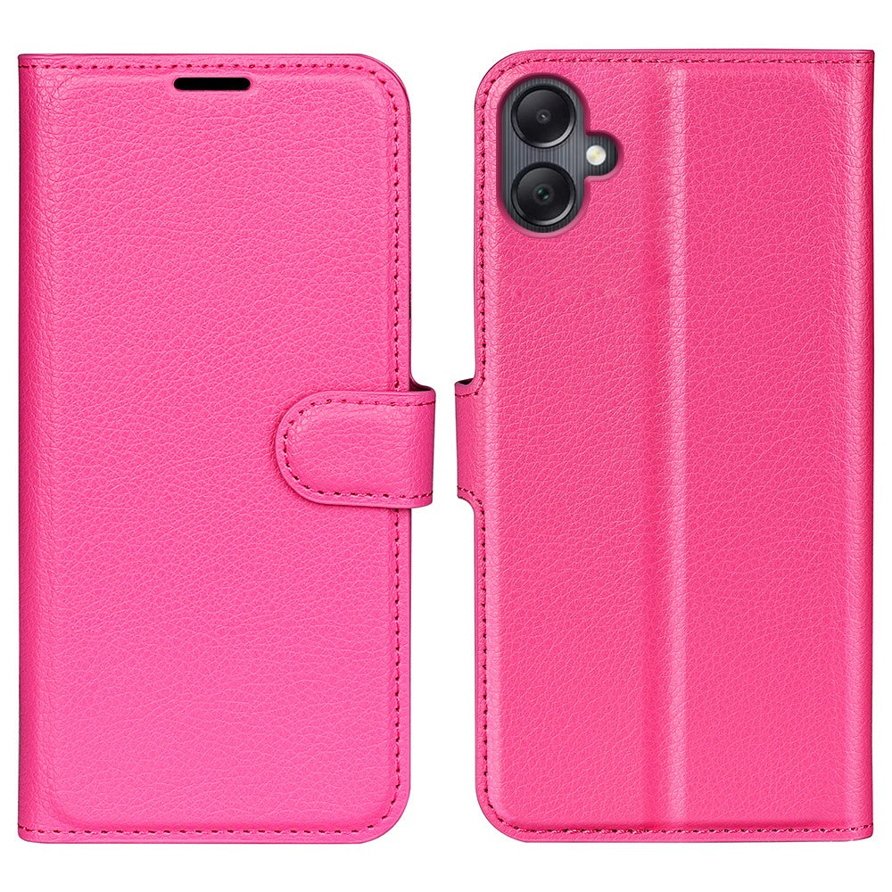 For Samsung Galaxy A06 4G Case Litchi Texture Shockproof Leather Wallet Phone Cover