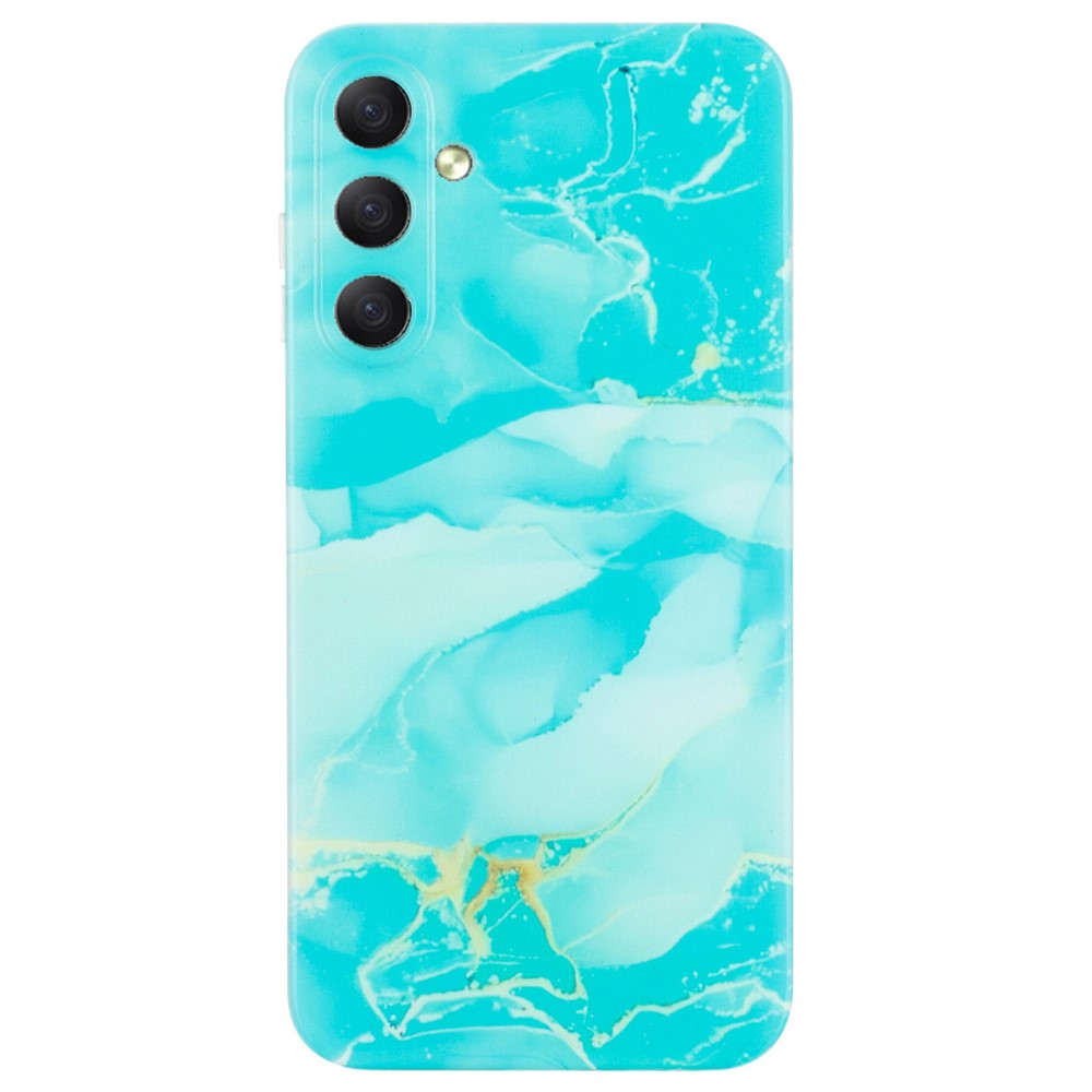 For Samsung Galaxy A16 5G / A16 4G Cover Fleksibelt TPU Marmormønster Telefoncover