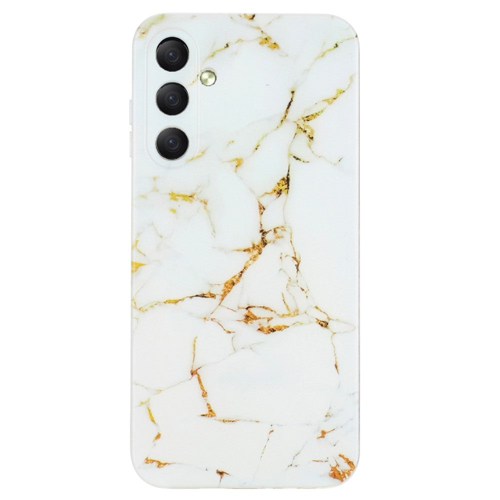 For Samsung Galaxy A16 5G / A16 4G Cover Fleksibelt TPU Marmormønster Telefoncover