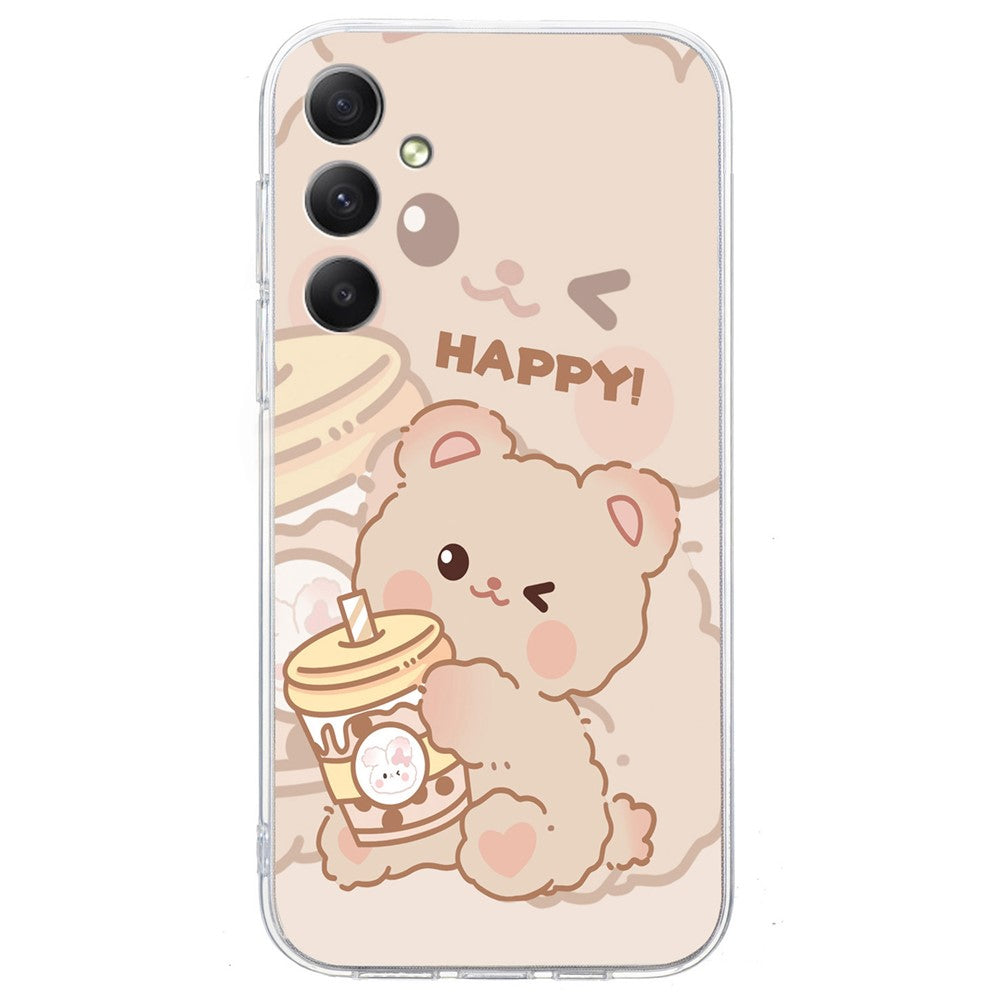 Til Samsung Galaxy A16 5G / A16 4G Cover Mønstertryk Blødt TPU Bagside Telefoncover
