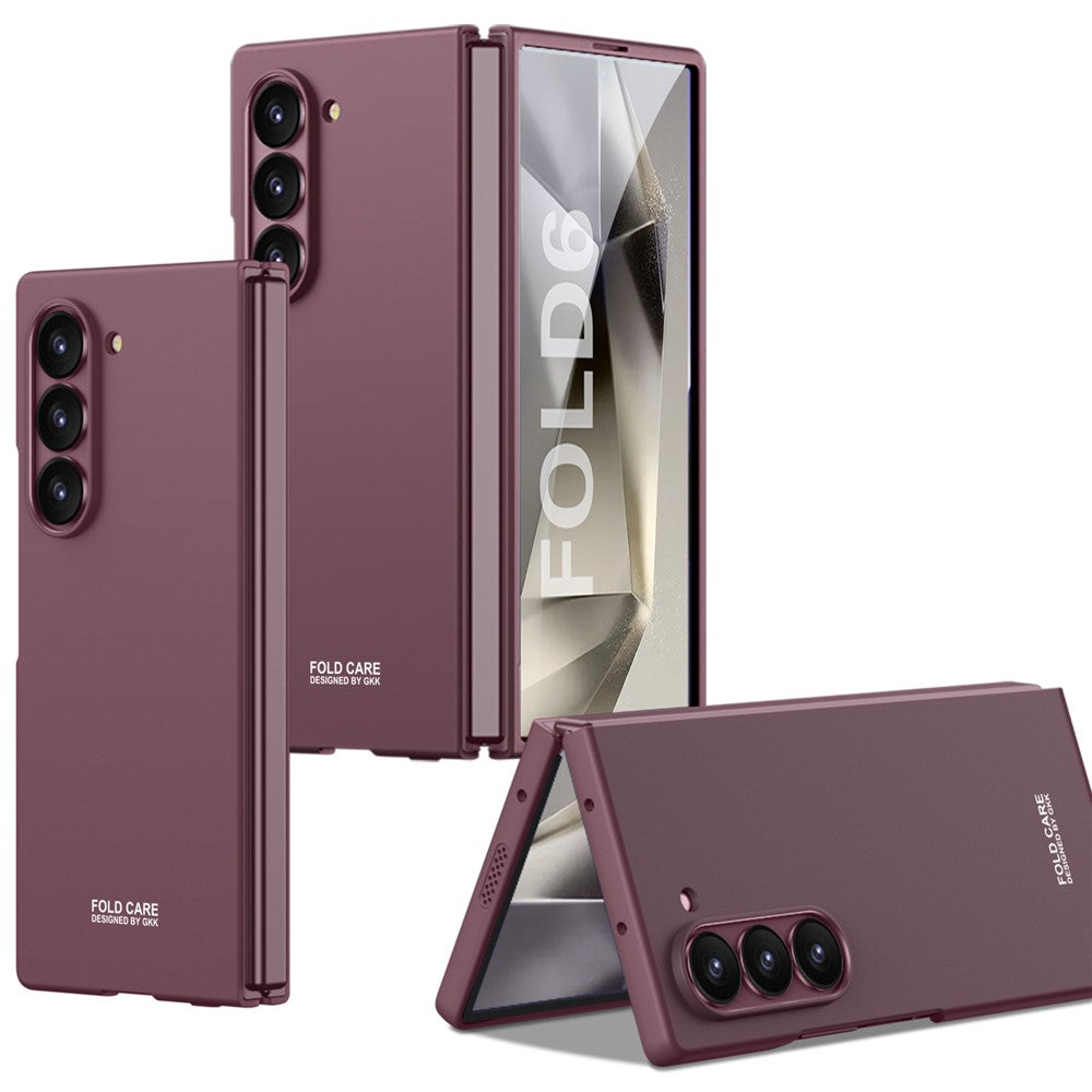 GKK For Samsung Galaxy Z Fold6 5G Magnetic Case PC Phone Cover with Screen Film