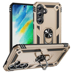 For Samsung Galaxy S24 FE Case PC+TPU Phone Cover with Rotary Ring Kickstand