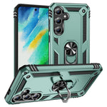 For Samsung Galaxy S24 FE Case PC+TPU Phone Cover with Rotary Ring Kickstand