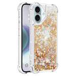 For iPhone 16 TPU Case Glitter Quicksand Shockproof Phone Back Cover