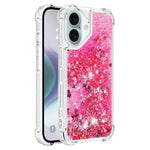 For iPhone 16 TPU Case Glitter Quicksand Shockproof Phone Back Cover