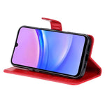 Samsung Galaxy A26 5G / A16 5G / A16 4G Läderfodral Kattbi Mönster mobilfodral Plånboksfodral med Rem