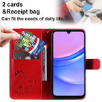 Samsung Galaxy A26 5G / A16 5G / A16 4G Läderfodral Kattbi Mönster mobilfodral Plånboksfodral med Rem