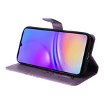 Samsung Galaxy A08 5G / A08 4G / A07 4G / A07s 4G / A06 4G / A06 5G Plånboksfodral Läderfodral med Blommigt Fjärilsmönster, Stativ
