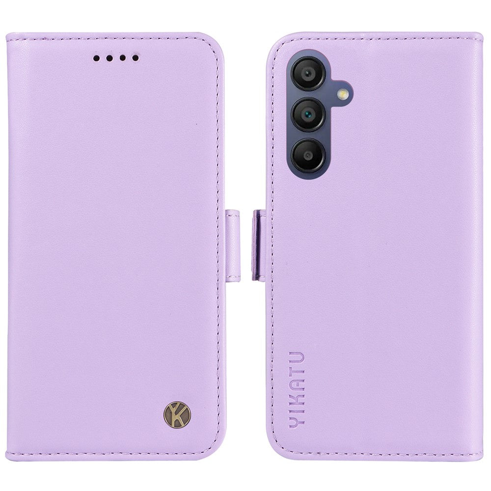 YIKATU YK-003 til Samsung Galaxy A18 5G / A18 4G A17 5G / A17 4G / A26 5G / A16 5G / A16 4G, lædermobilskal i pungdesign med sidelukning