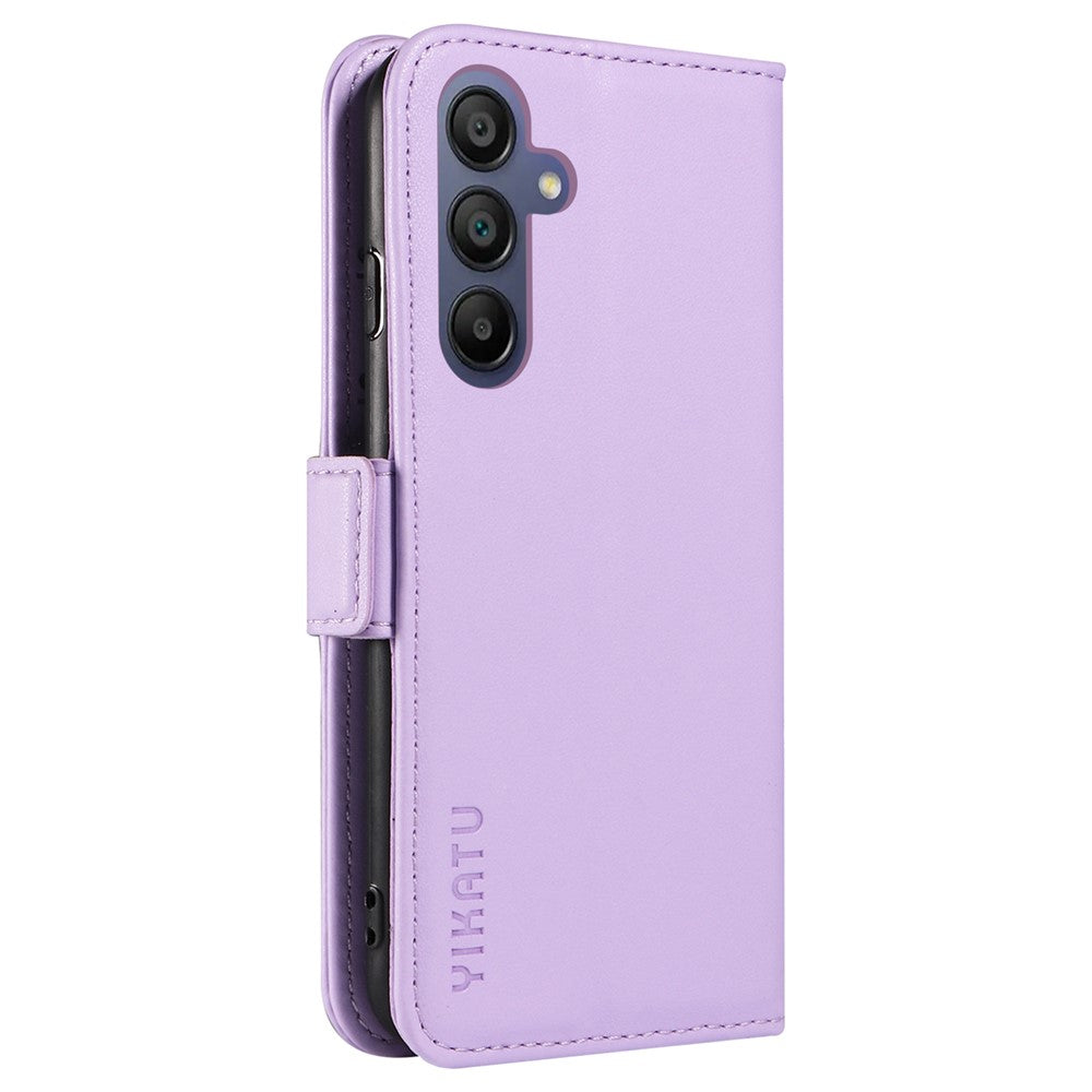 YIKATU YK-003 til Samsung Galaxy A18 5G / A18 4G A17 5G / A17 4G / A26 5G / A16 5G / A16 4G, lædermobilskal i pungdesign med sidelukning