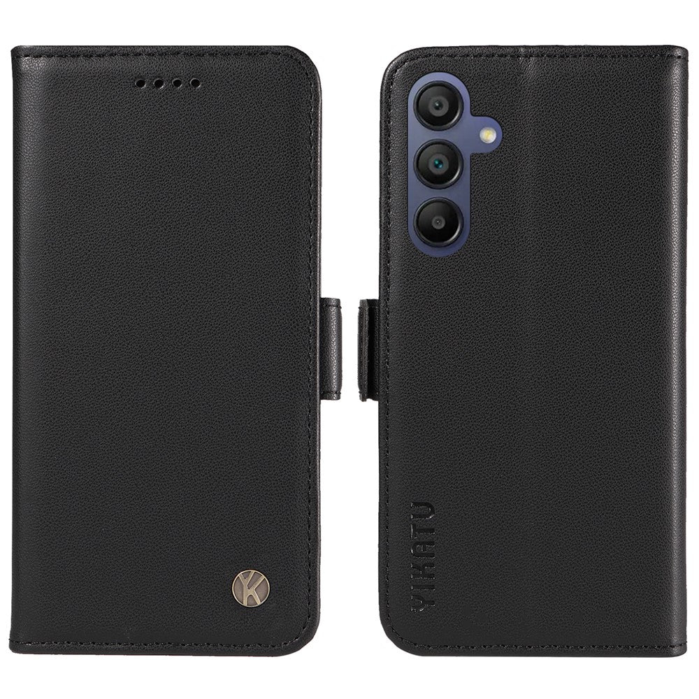 YIKATU YK-003 til Samsung Galaxy A18 5G / A18 4G A17 5G / A17 4G / A26 5G / A16 5G / A16 4G, lædermobilskal i pungdesign med sidelukning