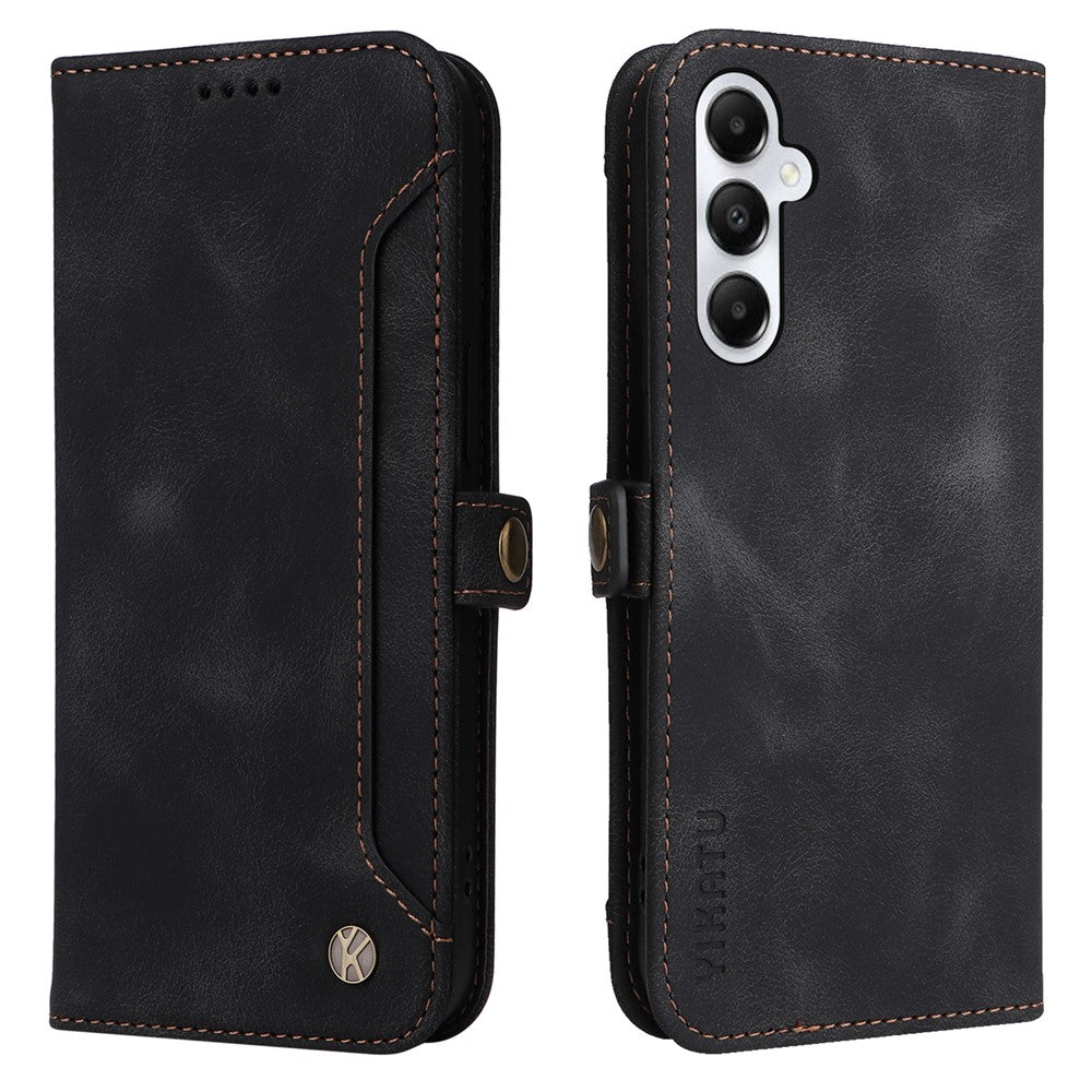 YIKATU YK-002 For Samsung Galaxy A05s 4G Case Wallet PU Leather Phone Cover with Outer Card Slot