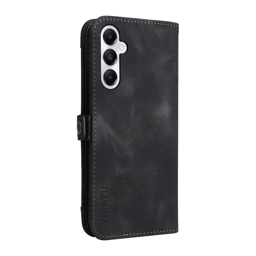 YIKATU YK-002 For Samsung Galaxy A05s 4G Case Wallet PU Leather Phone Cover with Outer Card Slot