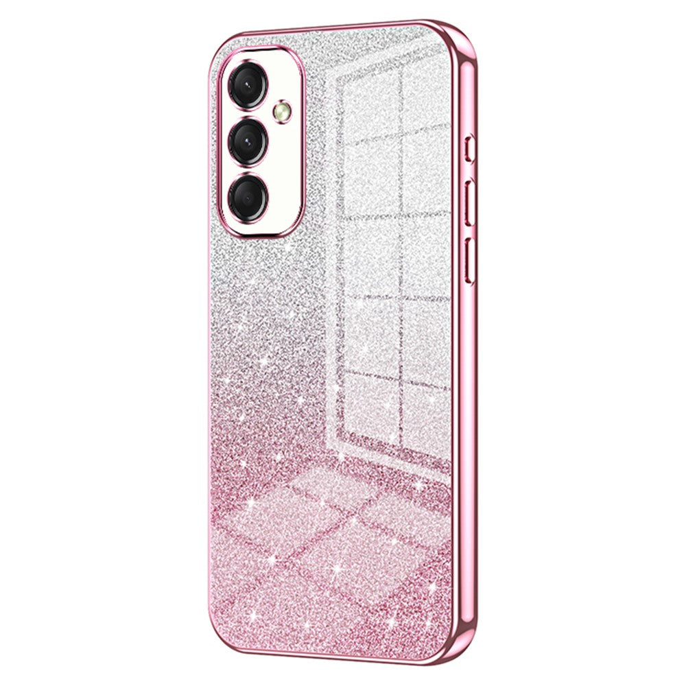 Til Samsung Galaxy A16 5G / A16 4G Cover Elektroplettering Gradient Glitter TPU Telefoncover