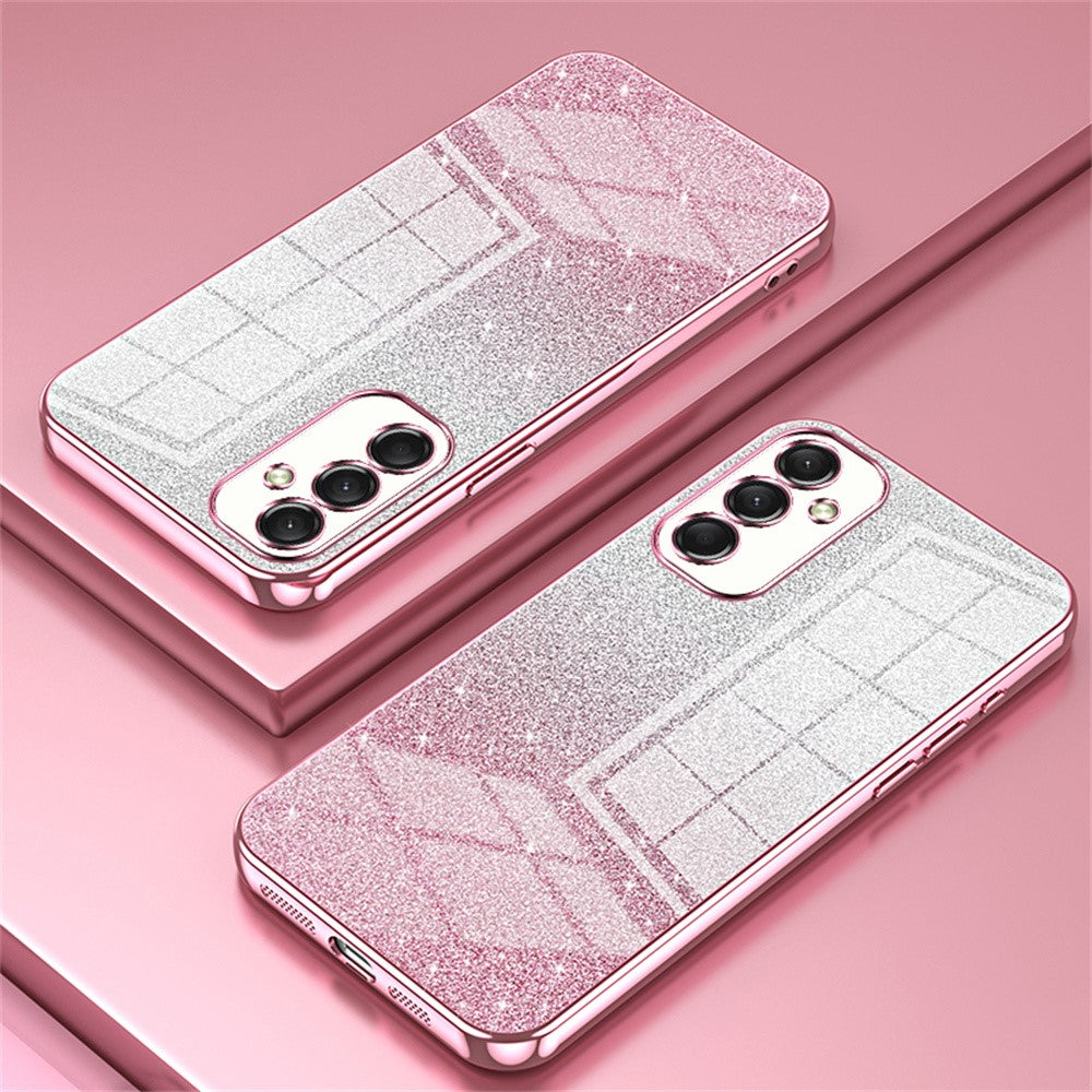 Til Samsung Galaxy A16 5G / A16 4G Cover Elektroplettering Gradient Glitter TPU Telefoncover