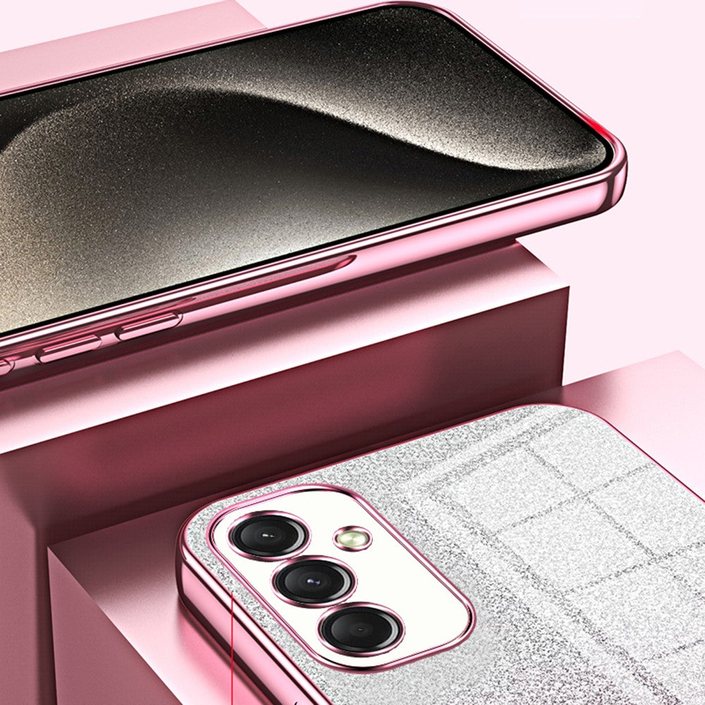 Til Samsung Galaxy A16 5G / A16 4G Cover Elektroplettering Gradient Glitter TPU Telefoncover