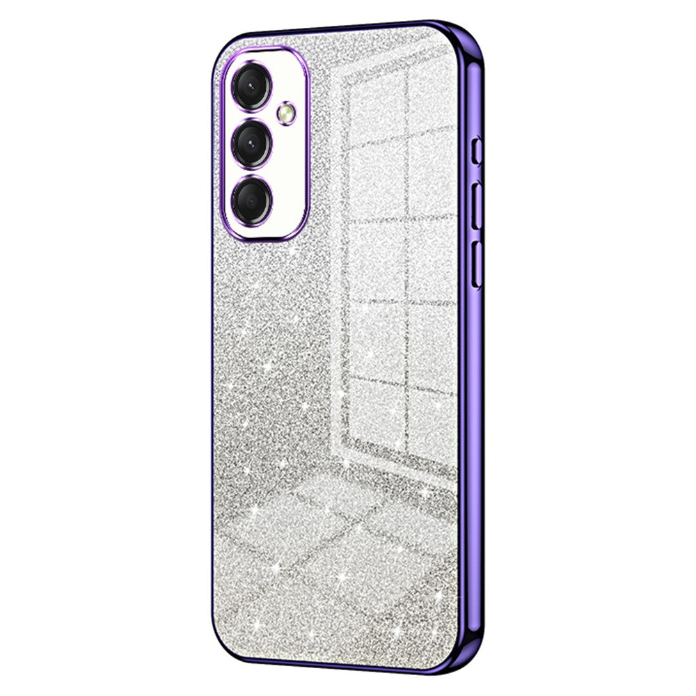 Til Samsung Galaxy A16 5G / A16 4G Cover Elektroplettering Gradient Glitter TPU Telefoncover