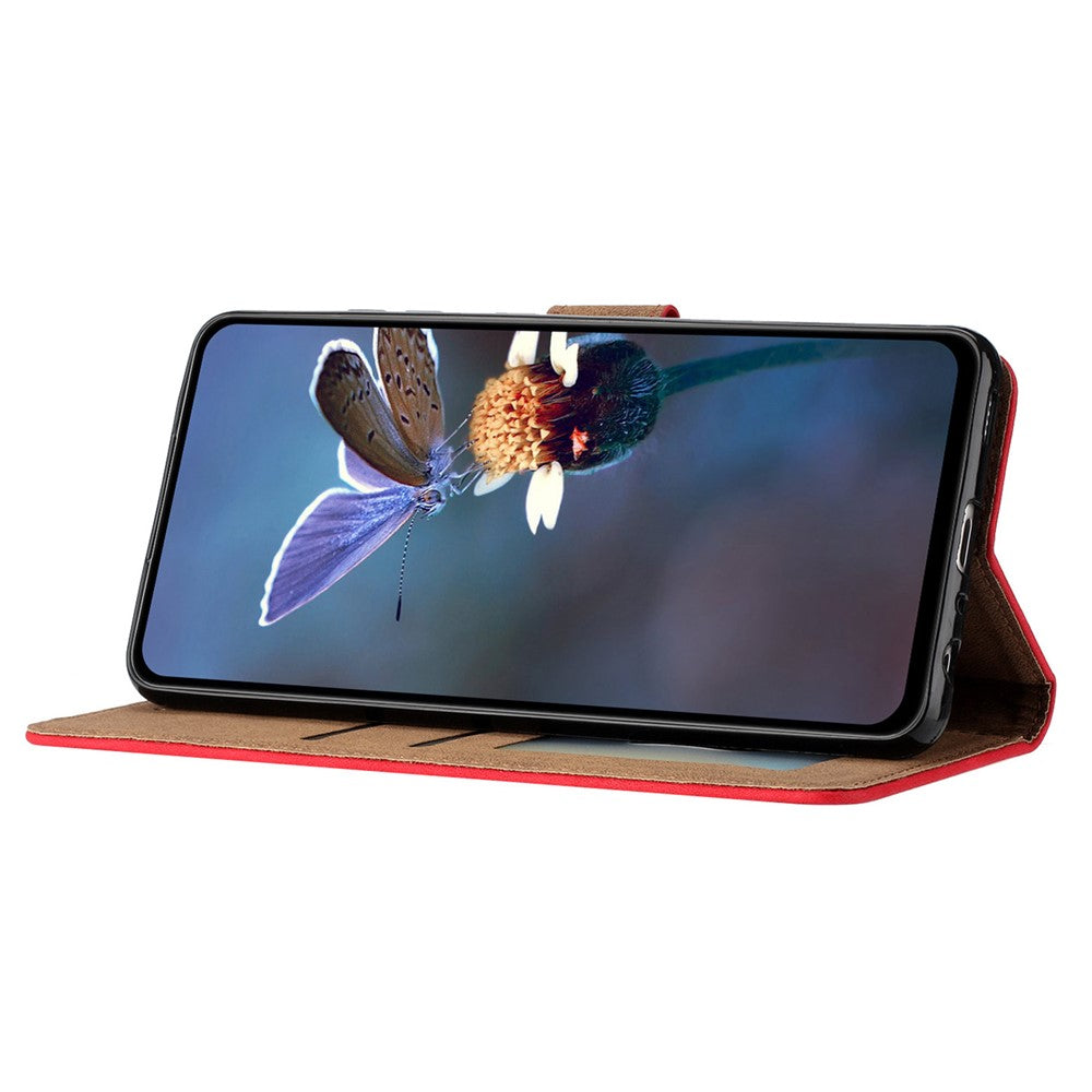 OnePlus Nord 4-skal med tryckt fjärilsmönster i läder, plånboksfodral