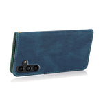 For Samsung Galaxy A16 5G / A16 4G Cover Color Splicing Wallet Stand Leather Phone Case with Wrist Strap