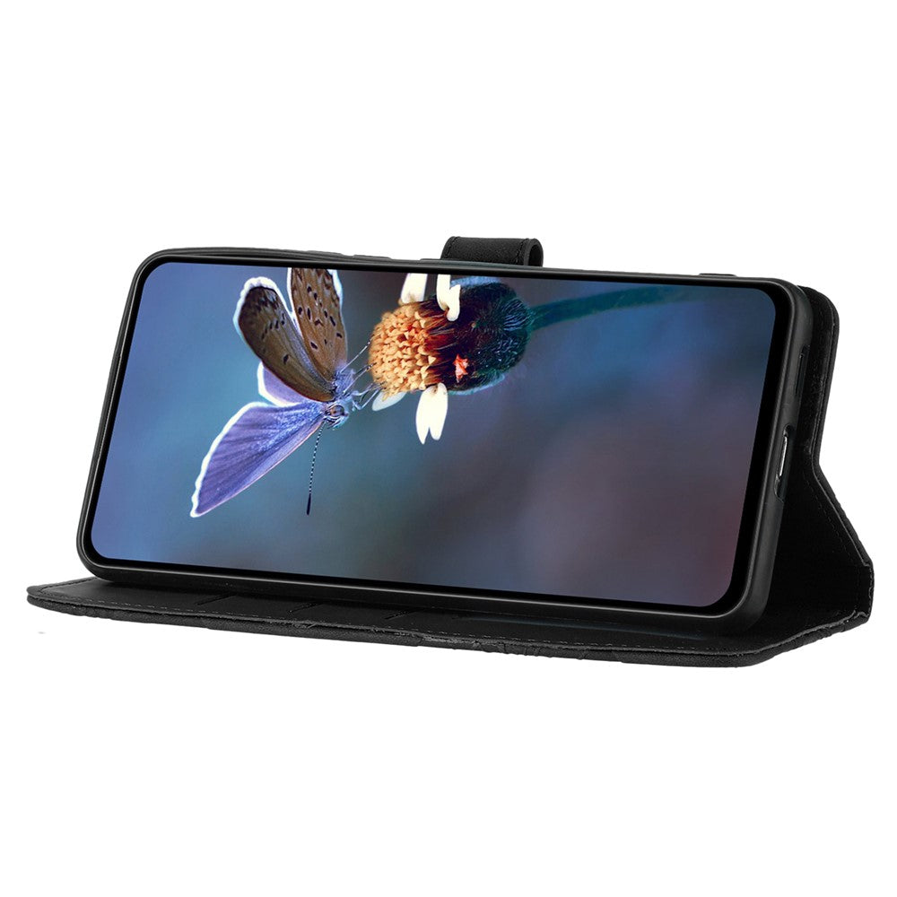 Til Samsung Galaxy A16 5G / A16 4G Etui Blomsterdesign Læderpung Telefoncover med Håndrem