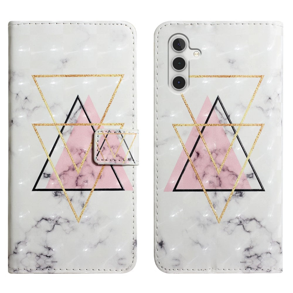 For Samsung Galaxy A16 5G / A16 4G Case 3D Creative Pattern PU Leather Stand Phone Cover