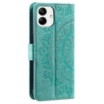 For Samsung Galaxy A04 4G (164.4 x 76.3 x 9.1 mm) Mandala Flower Pattern Imprinted Stand Case Shockproof PU Leather Wallet Phone Cover