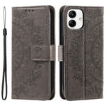 For Samsung Galaxy A04 4G (164.4 x 76.3 x 9.1 mm) Mandala Flower Pattern Imprinted Stand Case Shockproof PU Leather Wallet Phone Cover