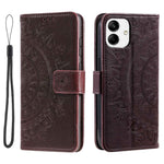 For Samsung Galaxy A04 4G (164.4 x 76.3 x 9.1 mm) Mandala Flower Pattern Imprinted Stand Case Shockproof PU Leather Wallet Phone Cover