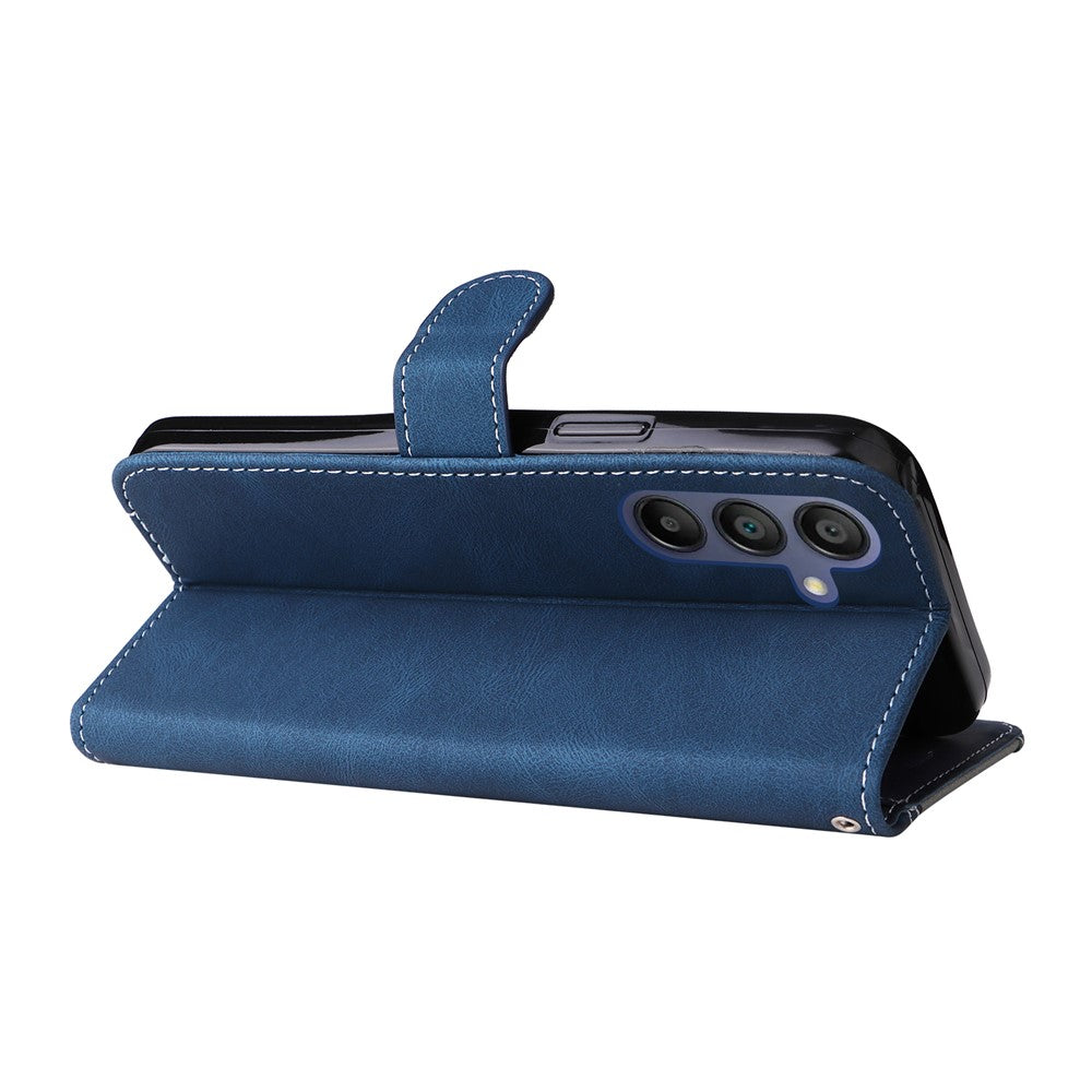 Samsung Galaxy A18 5G / A18 4G A17 5G / A17 4G / A26 5G / A16 5G / A16 4G-etui med foldbart mønster, læder, mobilcover, 3 farver og patchwork